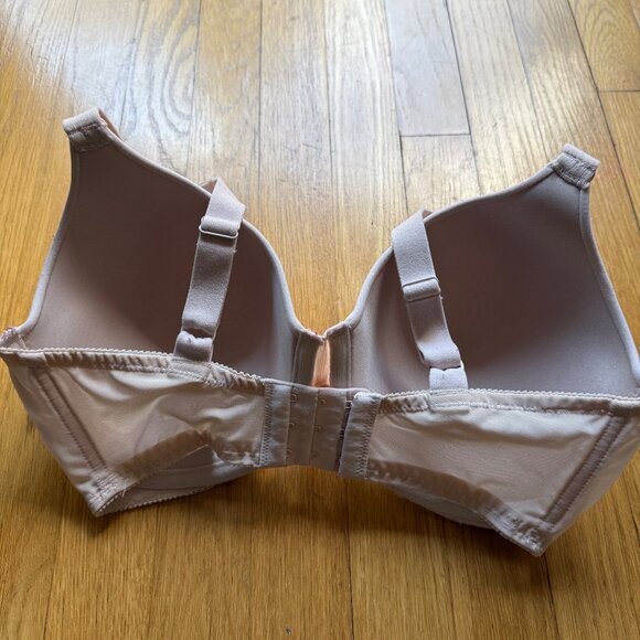 Olga Size 36DD Beige Butterscotch Lavish Lift Lace Trim Padded Underwire Bra - Picture 14 of 15